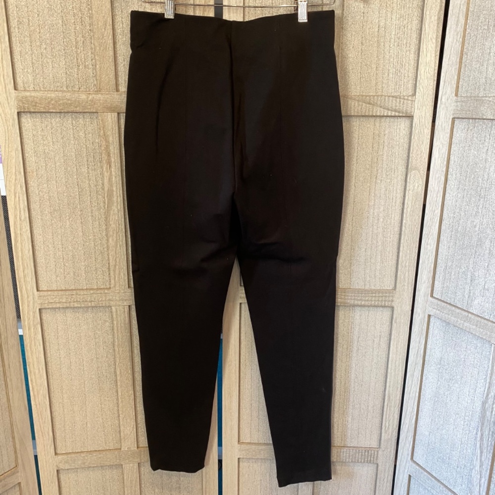 Ann Taylor Seamed Faux Leather Leggings - Picture 4 of 8